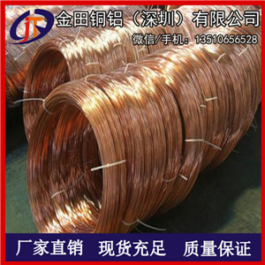 供应T2紫铜扁线1.0-8mm 镀钛铜线