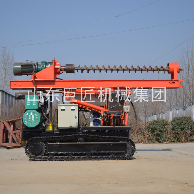 供应华夏巨匠太阳能光伏机电两用打桩机 小