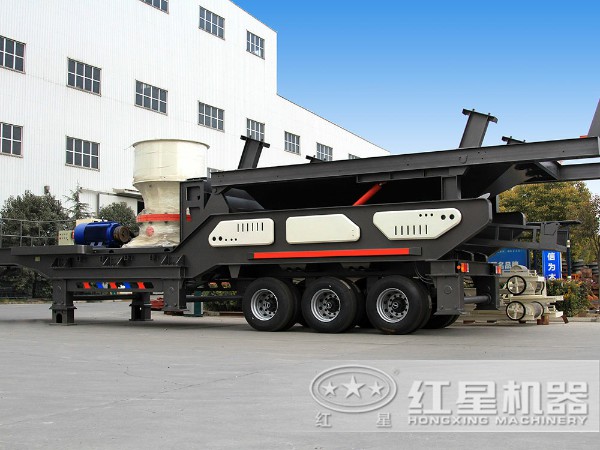 供应建筑垃圾轮胎移动破碎机价格LJ