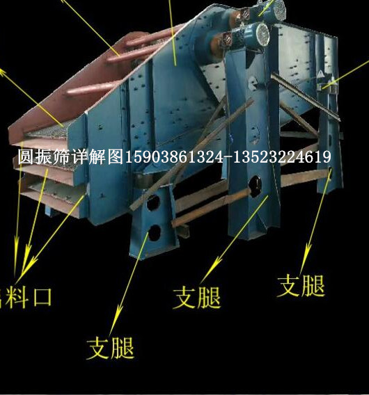 沙门筛分机圆振筛煤块电动激振筛